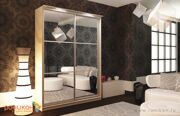 Шкаф-купе для прихожей с зеркалом и полками на заказ: фото, дизайн.